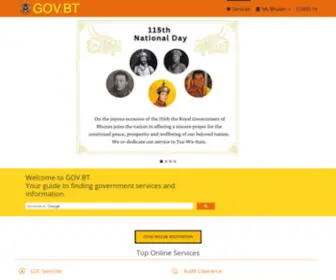 WWW.gov.bt(National Portal of Bhutan) Screenshot