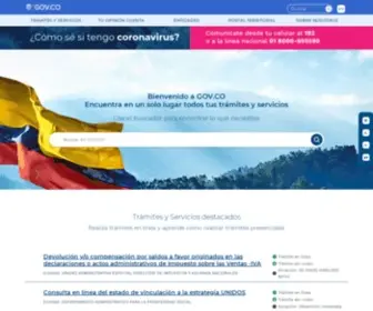 WWW.gov.co(Más de 78.000 trámites del Gobierno de Colombia) Screenshot