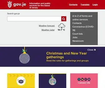WWW.gov.je(Government of Jersey) Screenshot