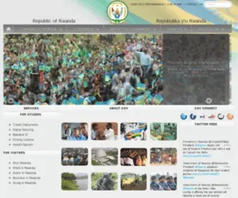 WWW.gov.rw(Government of Rwanda) Screenshot