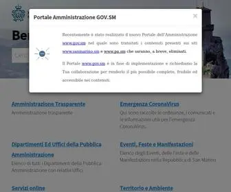 www.Gov.sm(Gov) Screenshot