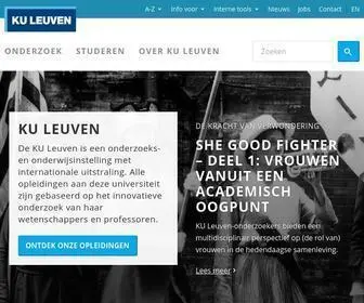 WWW.kuleuven.be(KU Leuven) Screenshot