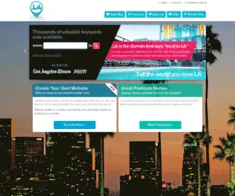 WWW.la(The Official .LA Registry) Screenshot