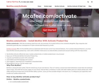 WWWmcafeecomactivatee.com(Mcafee.com/activate) Screenshot