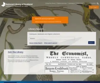 WWW.nls.uk(The National Library of Scotland) Screenshot