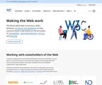 WWW.org(The World Wide Web Consortium (W3C)) Screenshot