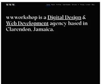 WWWorkshop.studio(Jamaican Boutique Design & Web Development Agency) Screenshot