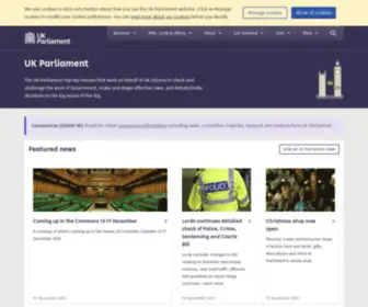 WWW.parliament.uk(UK Parliament) Screenshot