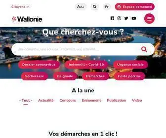 WWW.wallonie.be(Le site officiel de la Wallonie) Screenshot