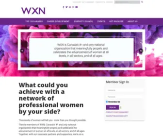 Wxnetwork.com(At WXN we inspire smart women to lead) Screenshot