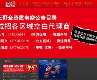 WY-Ebike.com(台州市王野电动车有限公司) Screenshot