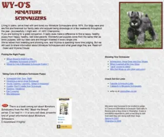 WY-OS.net(Wy-O's Miniature Schnauzer) Screenshot