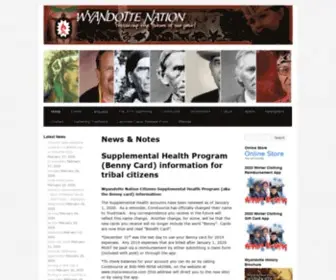 Wyandotte-Nation.org(The Wyandotte Nation) Screenshot