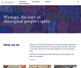 Wyanga.org.au(Wyanga Aboriginal Aged Care) Screenshot