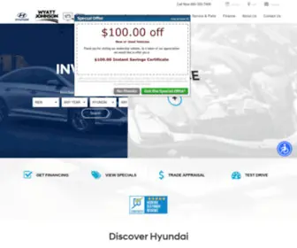 Wyattjohnsonhyundai.com(Wyattjohnsonhyundai) Screenshot