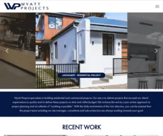 Wyattprojects.com(Wyatt Projects specialises in building residential and commercial projects. Our aim) Screenshot