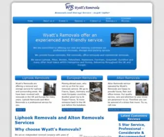 Wyattsremovals.co.uk(Liphook Removals) Screenshot