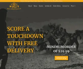 Wyattswetgoods.com(Longmont's Largest Liquor Store) Screenshot