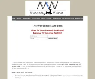 Wyattwoodsmall.com(WoodsmallWisdom) Screenshot