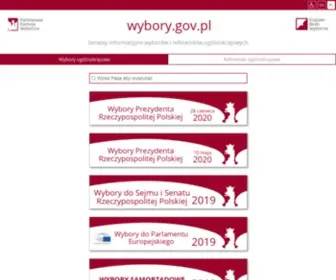 Wybory.gov.pl(Wybory 2023) Screenshot