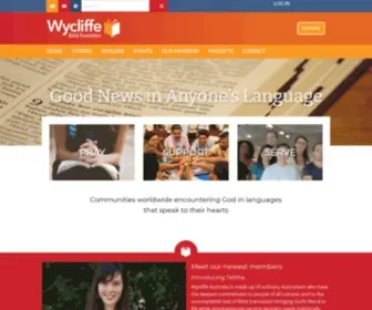WYcliffe.org.au(Good News in Anyone's Language) Screenshot