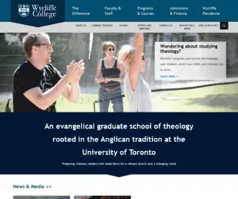 WYcliffecollege.ca(Wycliffe College) Screenshot