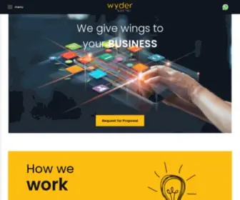 Wydersocial.com(Digital Marketing Agency) Screenshot