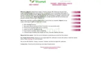 Wyenet.co.uk(Wyehost Ltd) Screenshot