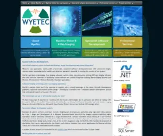 Wyetec.co.uk(Custom software) Screenshot