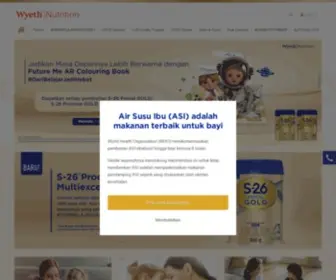 Wyethnutrition.co.id(Wyeth Indonesia) Screenshot