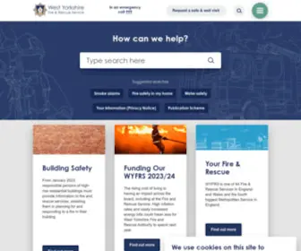 WYFS.co.uk(West Yorkshire Fire Service) Screenshot