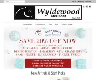 WYldewoodtack.com(Wyldewood Tack Shop) Screenshot