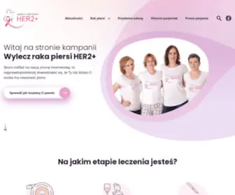 Wyleczrakapiersi.pl(Wylecz raka piersi HER2) Screenshot
