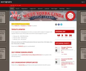 WYLLL.com(West Yorba Linda Little League) Screenshot