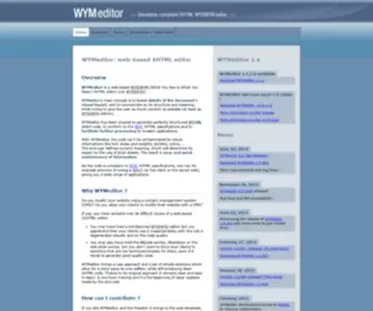 Wymeditor.org(Wymeditor) Screenshot