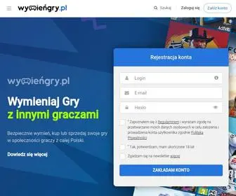 Wymiengry.pl(Wymiana gier na konsole między graczami) Screenshot