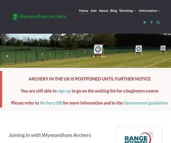 Wymondhamarchers.co.uk(Wymondham Archers) Screenshot