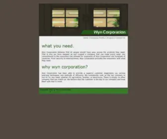 WYncorporation.com(Wyn Corporation) Screenshot