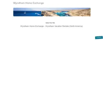 WYNdhamhomeexchange.com(Wyndham Home Exchange Gateway) Screenshot