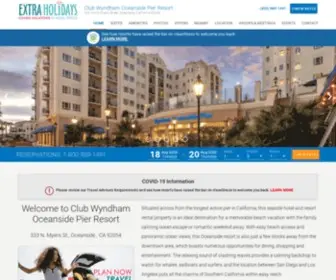 WYNdhamoceansidepier.com(Oceanside San Diego Resort) Screenshot