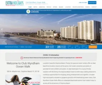 WYNdhamoceanwalk.com(Daytona Beach) Screenshot