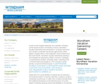 WYNdhamvo.com(Wyndham Vacation Ownership) Screenshot