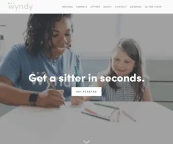 WYNDY.com(Book College Babysitters and Nannies in Seconds) Screenshot