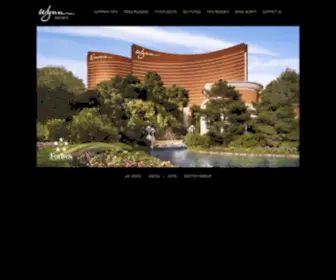 WYNnresorts.com(Wynn Resorts) Screenshot
