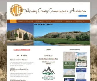 Wyo-Wcca.org(Wyoming County Commissioners Association) Screenshot