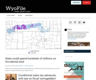 Wyofile.com(News about the people) Screenshot