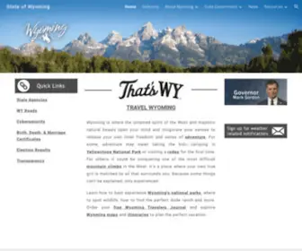 Wyo.gov(State of Wyoming) Screenshot