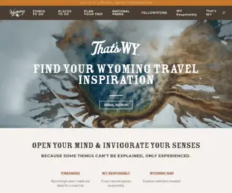 Wyomingtourism.org(Wyoming's Official State Travel Website) Screenshot