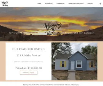 Wyomingwestrealty.com(Real Estate for Sale by Wyoming West Realty of Guernsey) Screenshot