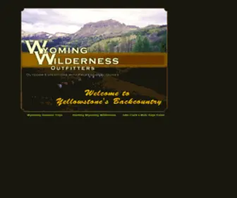 Wyomingwilderness.com(Wyoming Wilderness Outfitters) Screenshot